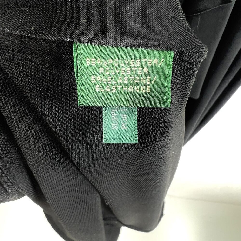 Ralph Lauren Womens Size 4 Black Evening Gown Pleated Elegant Romantic Stylish - Picture 10 of 16